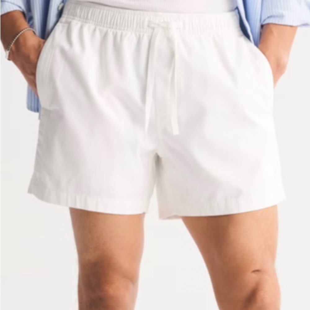 Men Abercrombie & Fitch Cream Shorts for Men XXL